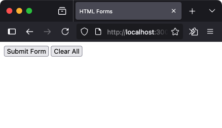 Form - Submit and Reset Buttons