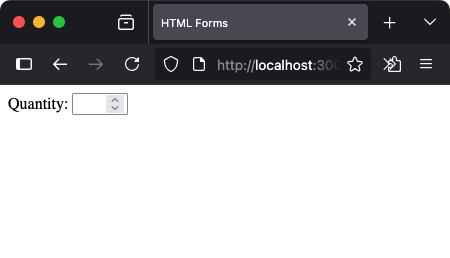 HTML - Number Input